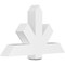Ekena Millwork Kennewick Architectural Grade PVC Gable Bracket, 48"W x 28"H x 6"D x 6"F, 14/12 Pitch GBP048X28X0606KEN00 - alternate 1